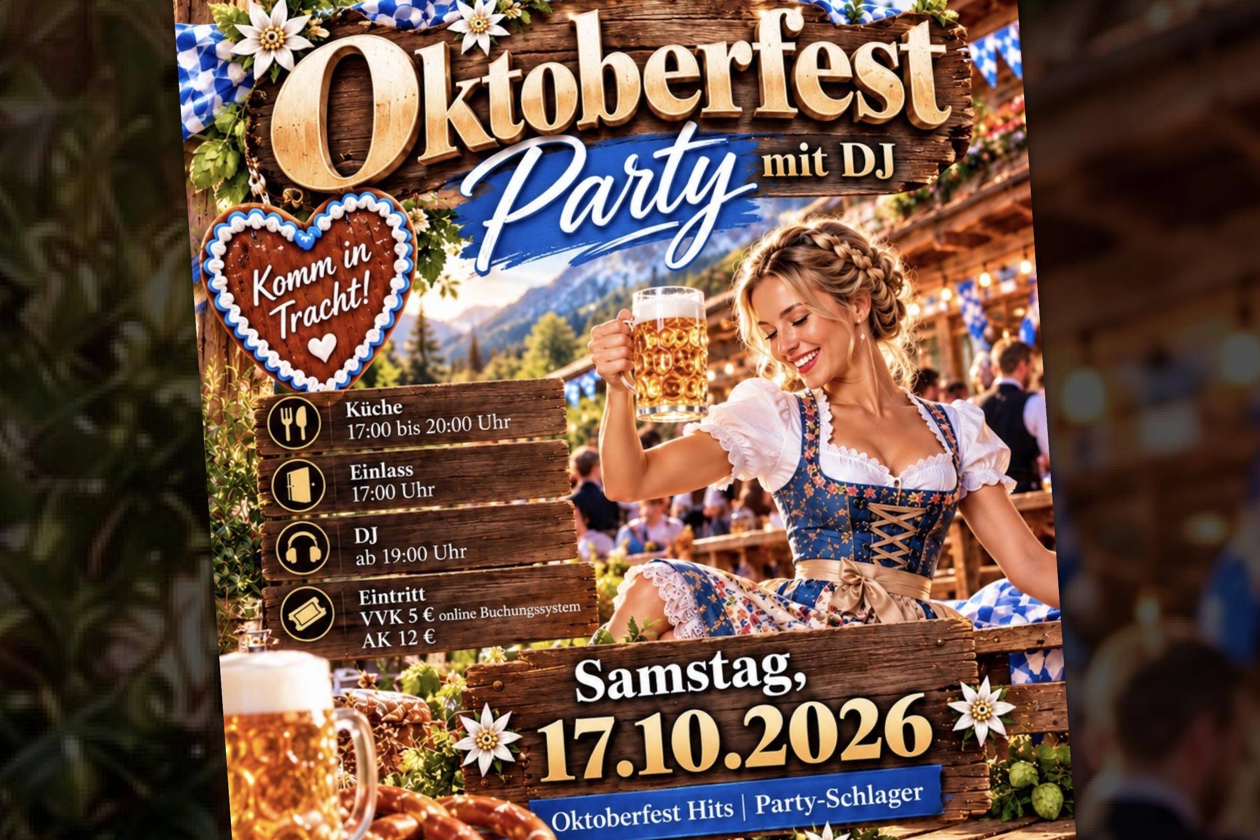 OKTOBERFEST-PARTY - mit DJ 